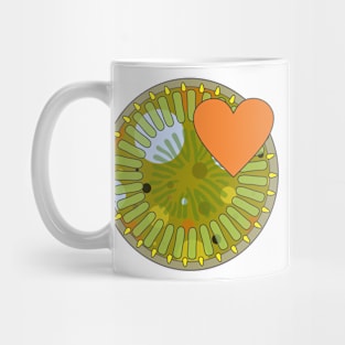 Diatom - Cyclotella (green) Mug